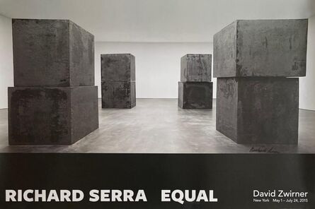 Richard Serra, ‘Richard Serra Equal (Hand Signed)’, 2015
