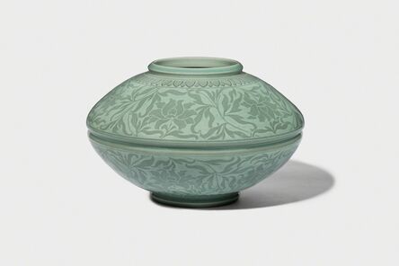 Gwang-yeol Yu, ‘Celadon Jar with Inlaid Peony and Scroll Design’, 2006