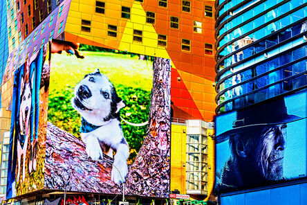 Mitchell Funk, ‘All American Favorites: Husky Dogs and Clint Eastwood in Times Square’, 2021