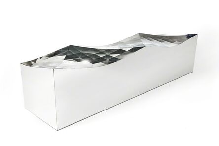 Zhoujie Zhang, ‘Wave Bench (SQN1-M) in Stainless Steel’, 2011