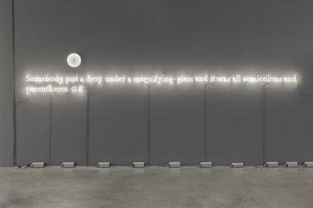 Joseph Kosuth, ‘‘Existential time #5'’, 2019
