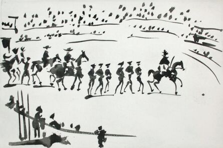 Pablo Picasso, ‘Paseo de Cuadrillas (Ride of the Bullfighting Teams)’, 1959