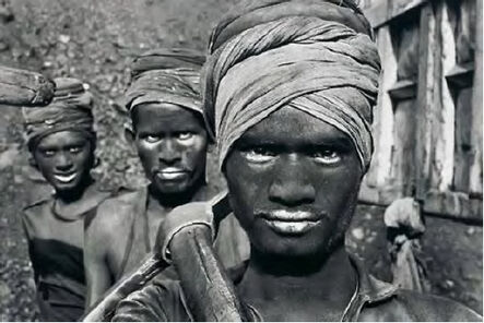 Sebastião Salgado, ‘Workers emerging from a coal mine. Dhanbad, Bihar State, India’, 1989-2008