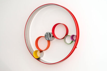 Philippe Pallafray, ‘Seven Rings Temp Zero Wall Relief - abstract, stainless steel, wall sculpture’, 2023