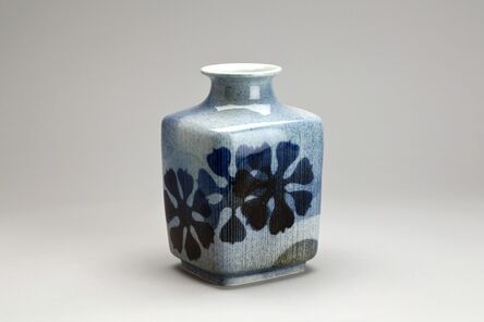 Fance Franck, ‘Rectangular vase, blue décor underglaze with cypress motif’, N/A
