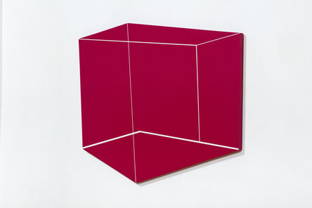 Katja PÁL, ‘White Cube on a Red Wall --- Fehér kocka piros fallon’, 2018