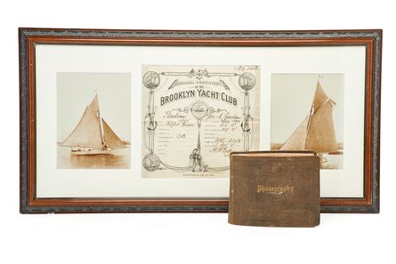 ‘Brooklyn Yacht Club Certificate and Photos’, 1896