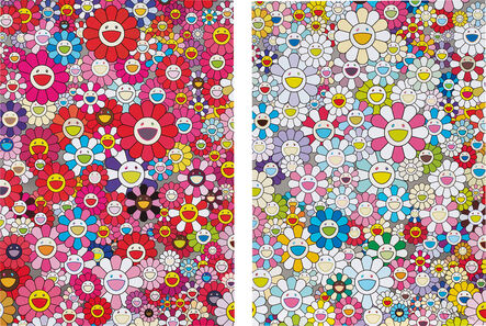 Takashi Murakami, ‘An Homage to Yves Klein, Multicolor C; and An Homage to Monopink 1960 C’, 2012
