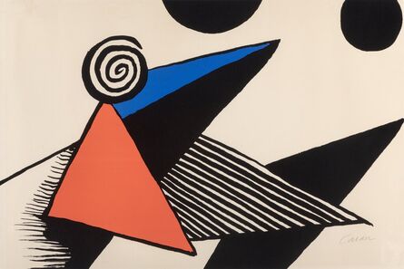 Alexander Calder, ‘Spirale et triangle rouge’, 1969