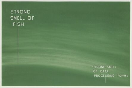 Ed Ruscha, ‘Strong Smell of Fish—Strong Smell of Data Processing Forms’, 1982