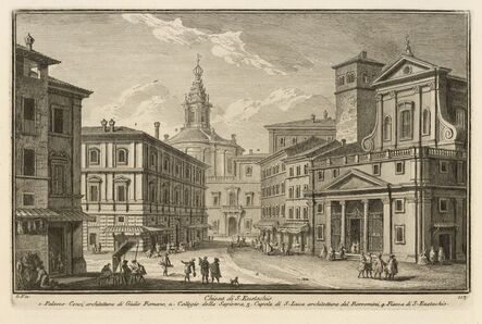 Giuseppe Vasi, ‘Chiesa di S. Eustachio’, 1747
