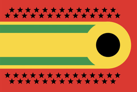 Larry Achiampong, ‘Pan African Flag For The Relic Travellers’ Alliance (Motion)’, 2017-2021