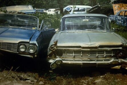 John Salt, ‘Two Chevies in a Wreck Yard’, 1976