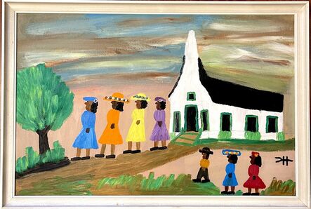 Clementine Hunter, ‘Going to Church’, 1965