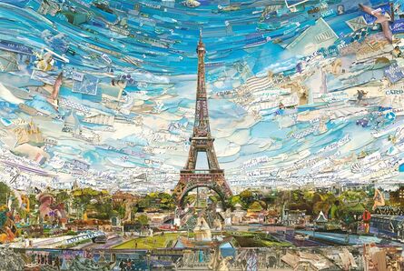 Vik Muniz, ‘Eiffel Tower (Postcards from Nowhere)’, 2015