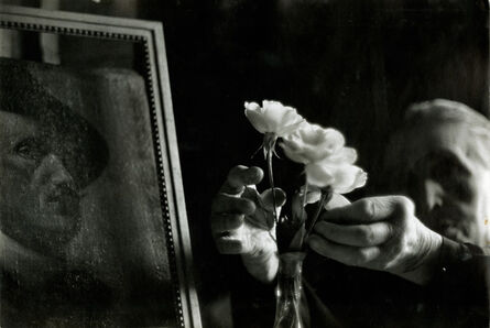Bruce Davidson, ‘Widow of Montmartre, Mme. Fauché (Hands Fixing Flowers)’, 1956