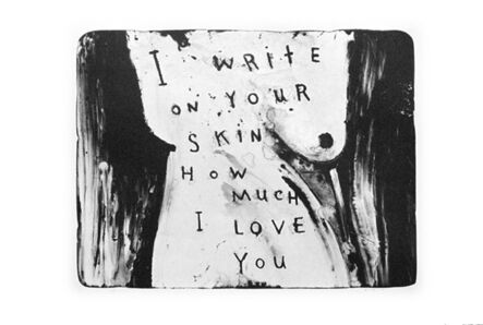 David Lynch, ‘I Write on Your Skin How Much I Love You ’, 2010