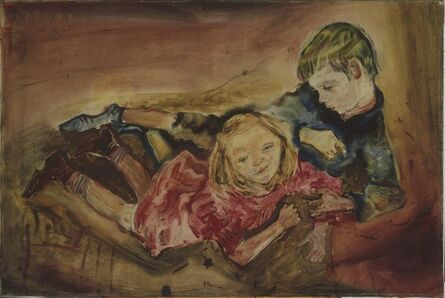 Oskar Kokoschka, ‘Children Playing’, 1909