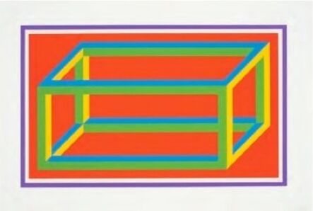 Sol LeWitt, ‘Isometric Figures in Five and Six Colors Series (purple border)’, 2002