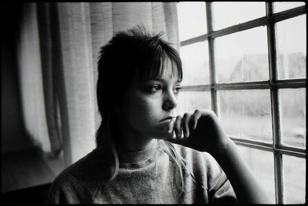 Mary Ellen Mark, ‘Tiny looking out a window in juvenile detention’, 1983