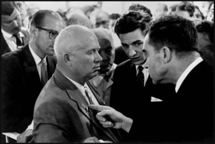 Elliott Erwitt, ‘Nikita Khrushchev and Richard Nixon, Moscow’, 1959