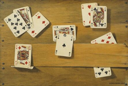 Elena & Michel Gran, ‘Tromp l'oeil of playing cards’