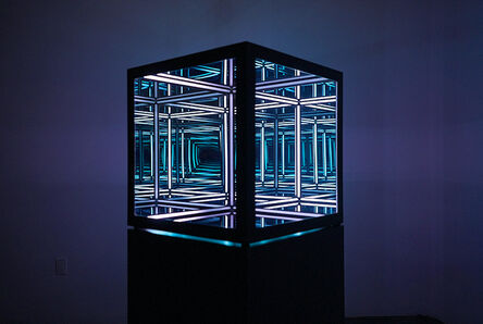 Anthony James, ‘24" Cube, Transmorphic Colour (Solar Black)’, 2021