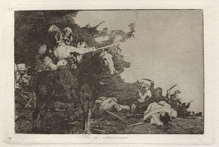 Francisco de Goya, ‘No se convienen (They Do Not Agree)’, published 1863