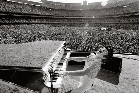 Terry O'Neill, ‘Elton John at the Dodgers Stadium LA (Estate Edition)’, 1975