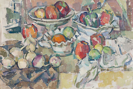 Herbert Barnett, ‘Still Life with Bowls and Compote’, Unknown