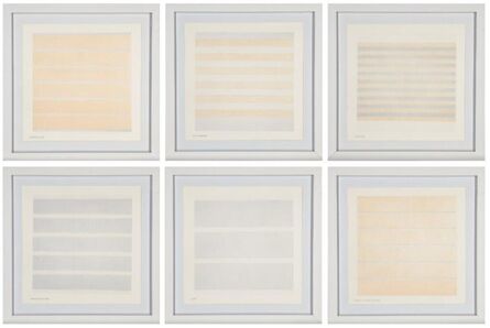 Agnes Martin, ‘Everyday happiness; I love love; Infant response to love; Love; Happiness - glee; Happy holiday’, 2000