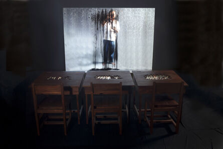 FX Harsono, ‘Writing in the rain - installation’, 2011