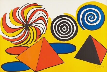 Alexander Calder, ‘Untitled (Pinwheels and Pyramids)’, ca. 1970