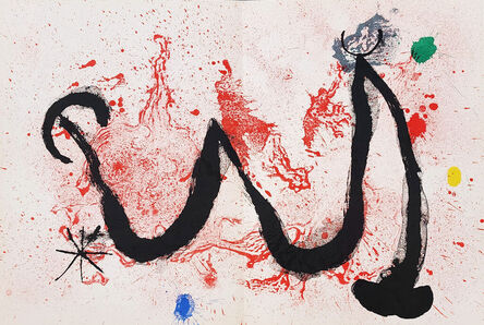Joan Miró, ‘La Danse Du Feu (from Artigas) (Surrealist Art, Abstract Expressionism, Modern Art)’, 1963