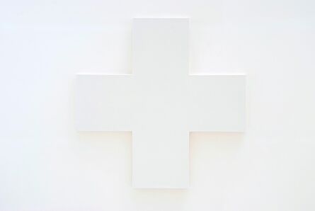 Olivier Mosset, ‘Untitled (White Cross)’, 2010