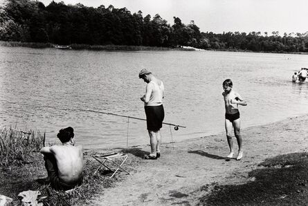 Will McBride, ‘Boy Running Past Fisherman, Berlin’, 1956
