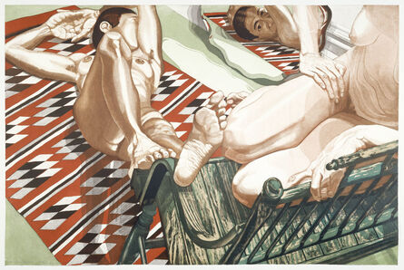 Philip Pearlstein, ‘Models with Mirror’, 1985