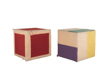 Yaacov Agam, ‘Untitled (Cube Form Chairs)’,  1980