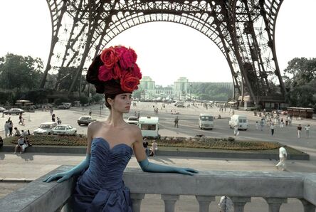 Frank Horvat, ‘Patrizia (For Figaro Madame, Eiffel Tower), Paris’, 1986