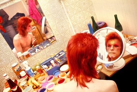 Mick Rock, ‘Bowie, Makeup, Circle Mirror’, 1973