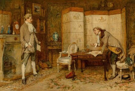 William Quiller Orchardson, ‘The bill of sale’, 1876