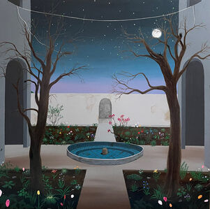 Azadeh Nia, ‘As I walked out tonight in the mystic garden’, 2023