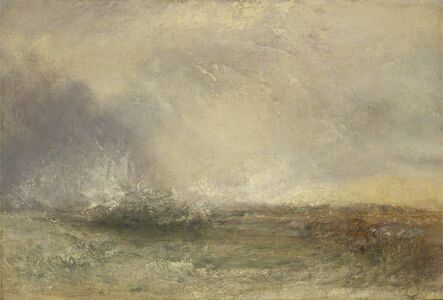 J. M. W. Turner, ‘Stormy Sea Breaking on a Shore’, 1840-1845