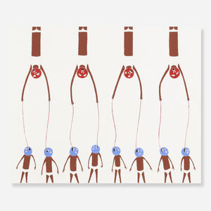 Laylah Ali, ‘Untitled (from The Attack of the Blueheads)’, 1998