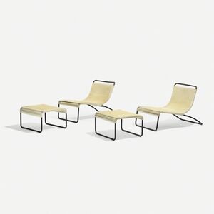 VKG, ‘Pair of Lounge Chairs, Model 801 And Ottomans, Model 800’, c.1960