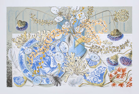 Angie Lewin, ‘Honesty Blue’
