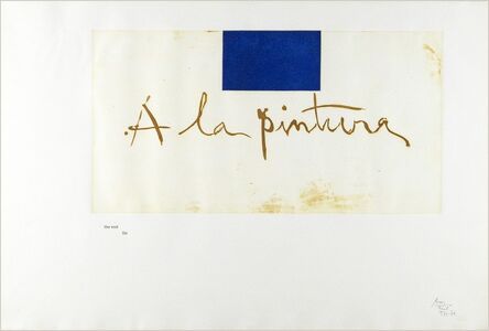Robert Motherwell, ‘Frontispiece from" A la Pintura"’, 1972