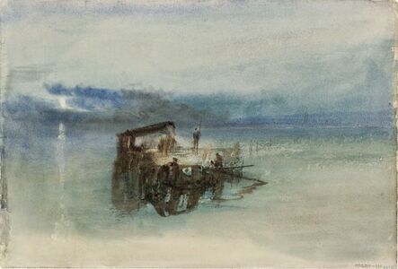 J. M. W. Turner, ‘Fishermen on the Lagoon, Moonlight’, 1840