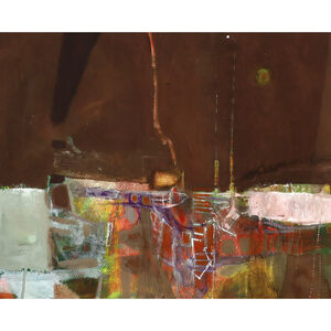 Clayton David Pinkerton, ‘Abstract Landscape in Brown’, 1950s