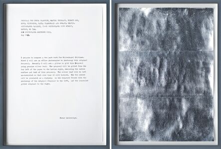 Peter Liversidge, ‘Proposal for the Whitechapel Editions (Framed)’, 2013